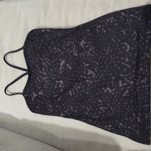 Lululemon Power Y Back Tank - Star Crushed Coal/Black, size 6 - Picture 1 of 7